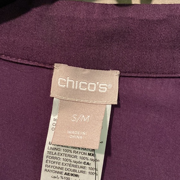 Chico’s patchwork multi print sleeveless cape - Picture 2 of 9